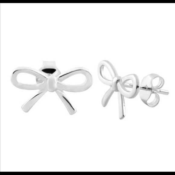 925 sterling silver bow ear stud - Picture 1 of 3